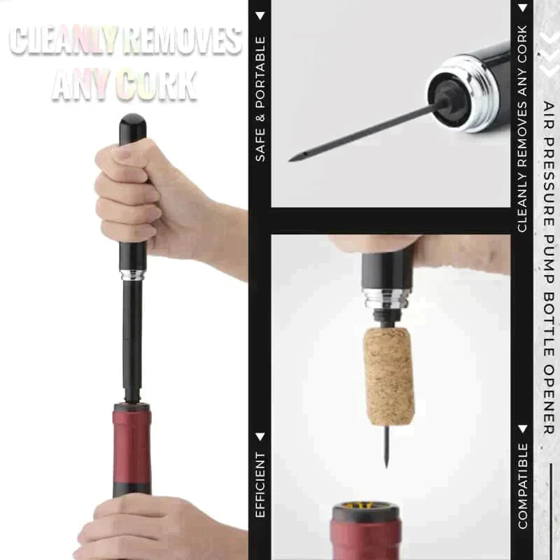 Air Pressure Corkscrew – Open Every Bottle Effortlessly