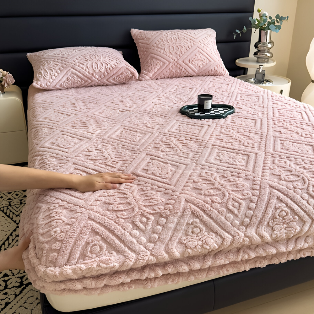 Gemütliches Plüsch Winter Spannbettlaken - Verdickter Schutzbezug für Ultimativen Komfort