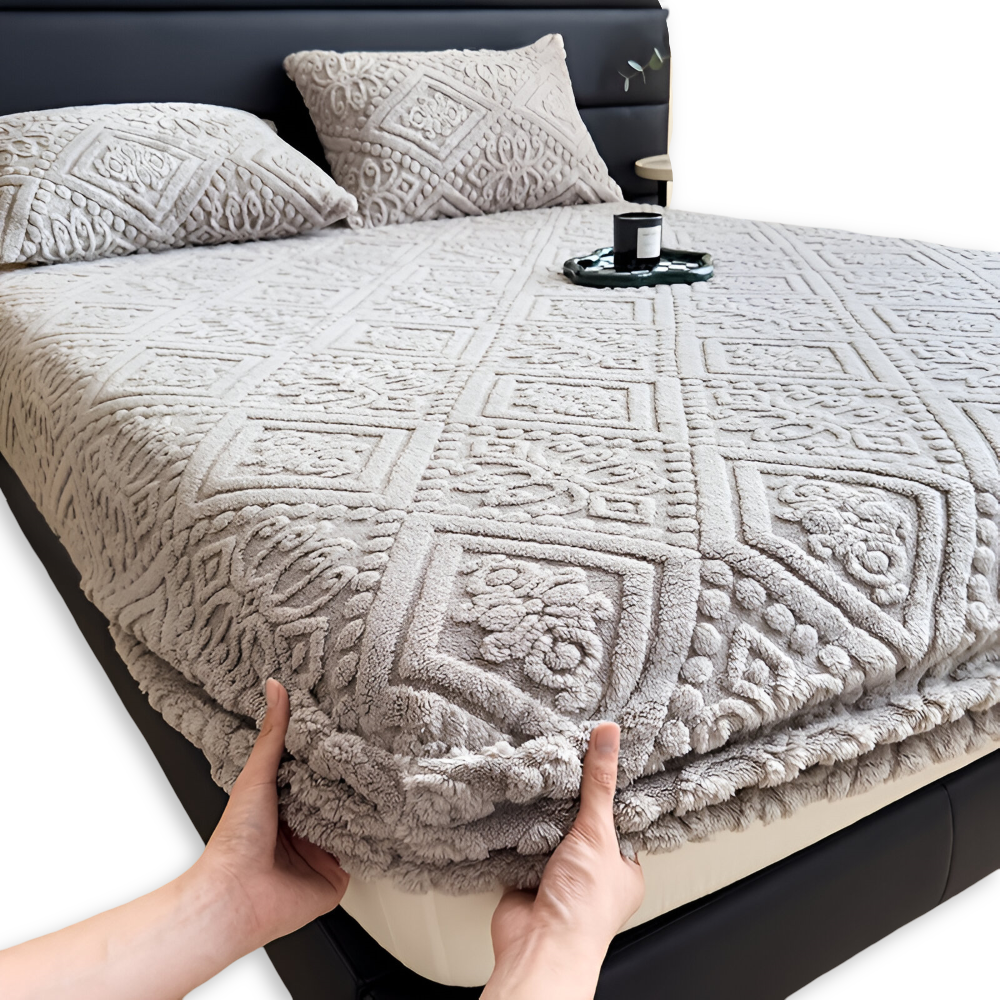 Gemütliches Plüsch Winter Spannbettlaken - Verdickter Schutzbezug für Ultimativen Komfort