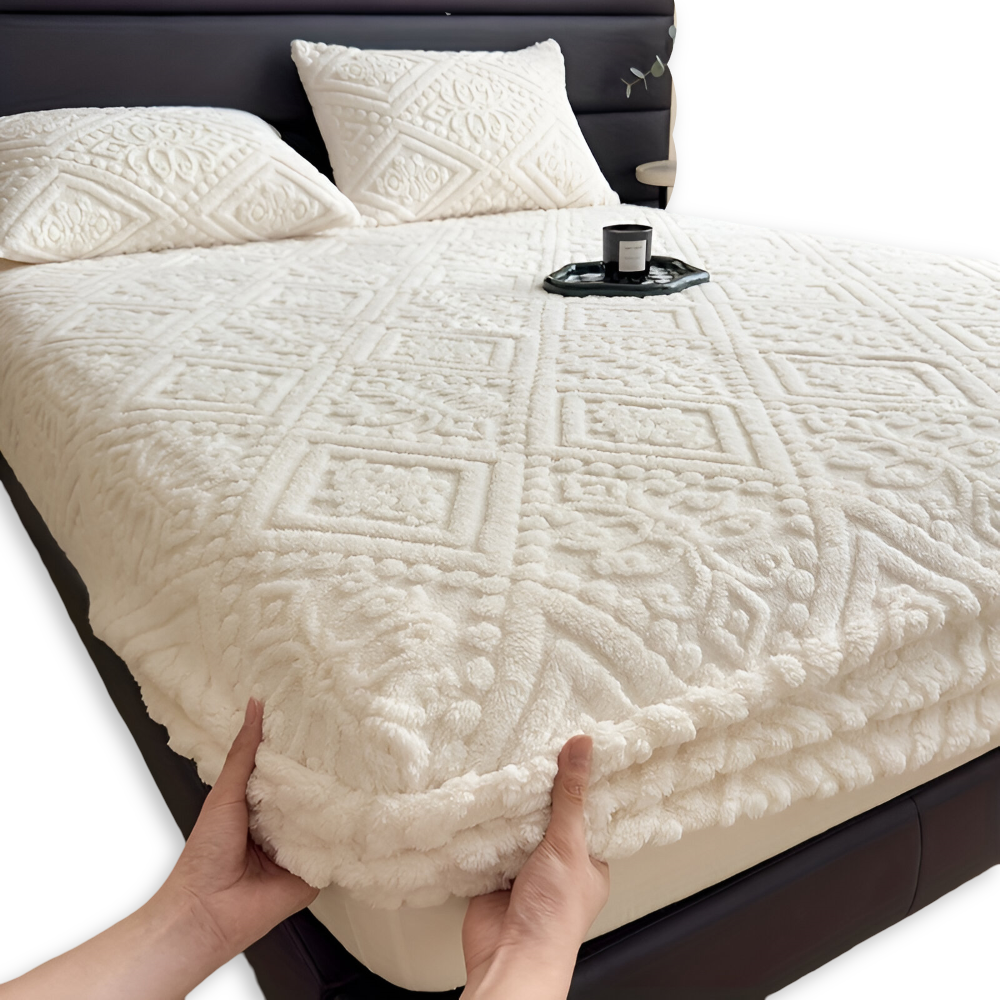 Gemütliches Plüsch Winter Spannbettlaken - Verdickter Schutzbezug für Ultimativen Komfort