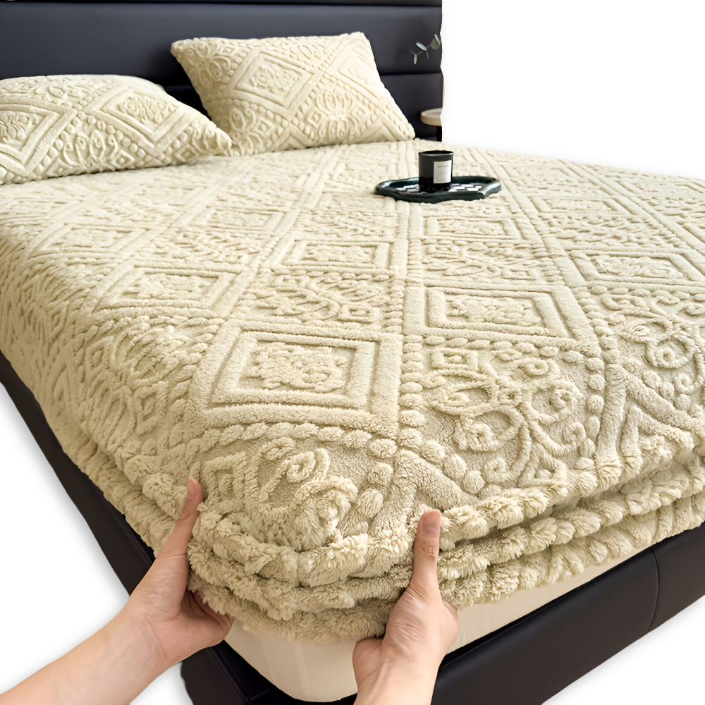 Gemütliches Plüsch Winter Spannbettlaken - Verdickter Schutzbezug für Ultimativen Komfort