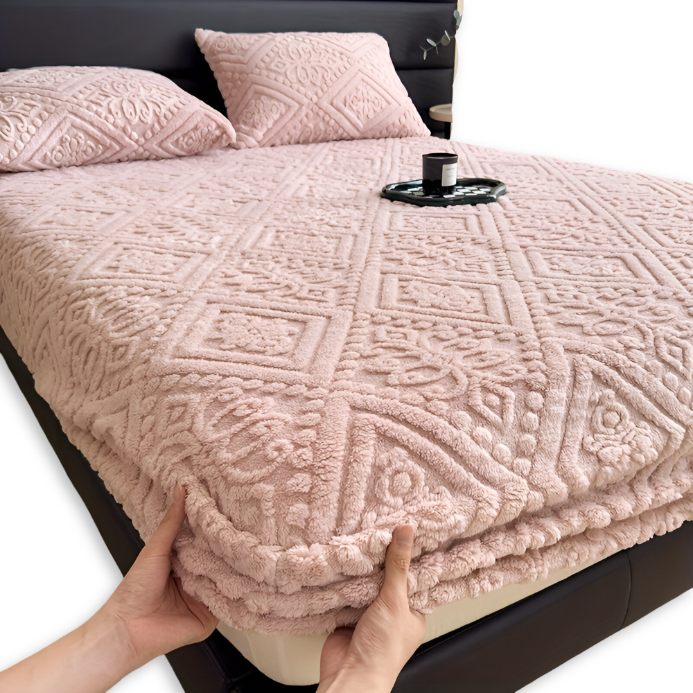 Gemütliches Plüsch Winter Spannbettlaken - Verdickter Schutzbezug für Ultimativen Komfort