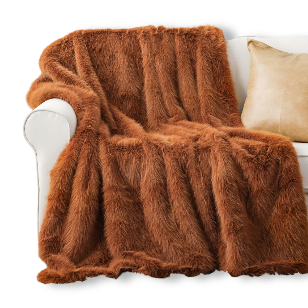 Luxuriöse Kunstfell Wurfdecke - Weiche, Plüsch Mink Decke für Bett und Sofa