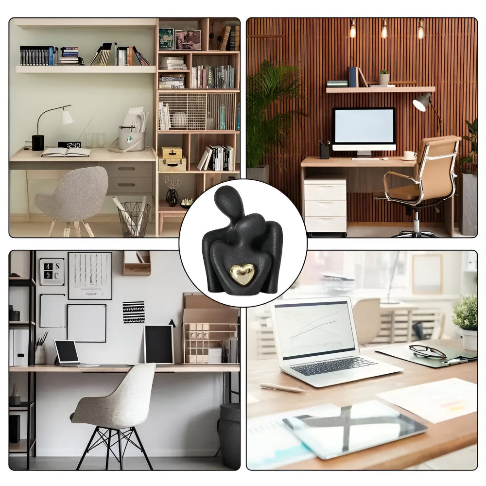 Nordic Minimalist Paar Figurine - Abstraktes Ornament für die Wohnkultur