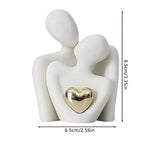 Nordic Minimalist Paar Figurine - Abstraktes Ornament für die Wohnkultur